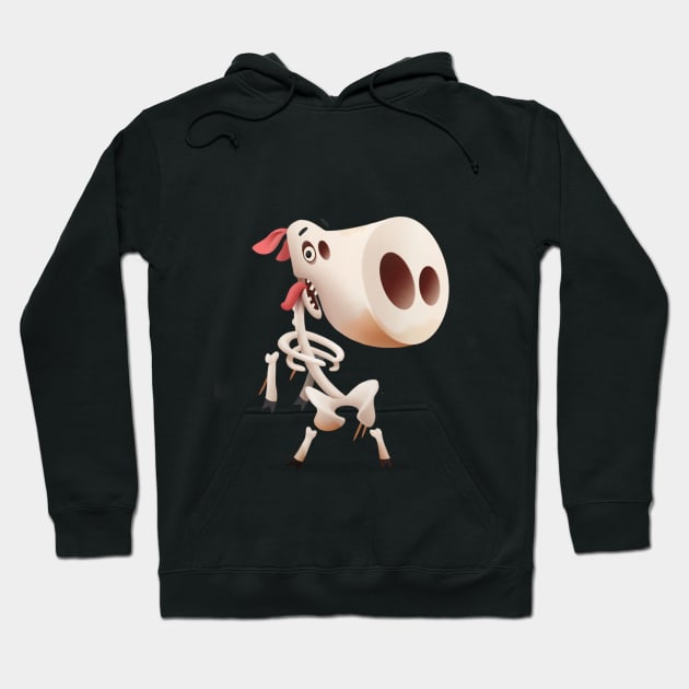 Piggy skeleton Hoodie by Baydaku